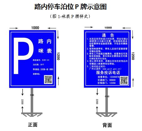 咪表P牌样式